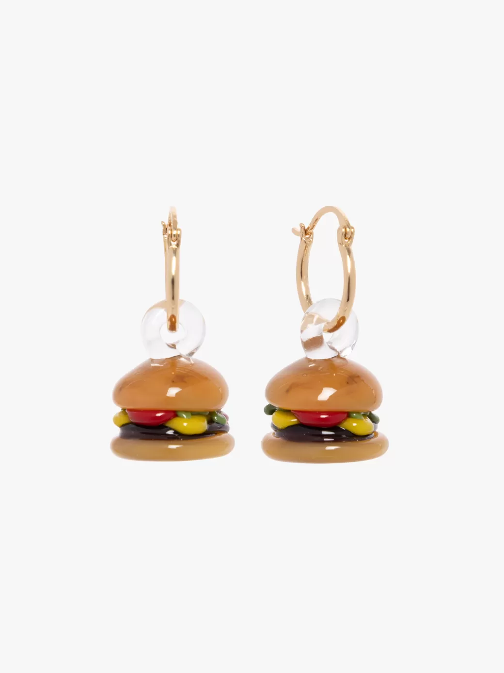 Discount Lisa Says Gah Cheeseburger Hoops - Brown/ Gold Brown/Gold