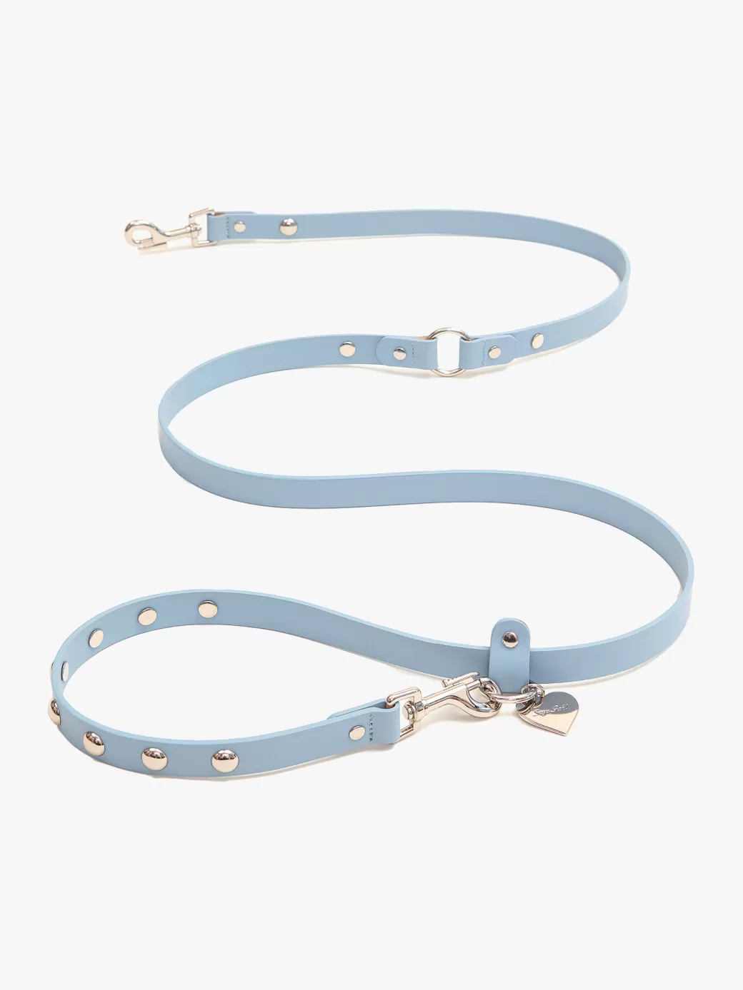 New Lisa Says Gah Dog Stud Leash - Powder Blue PowderBlue