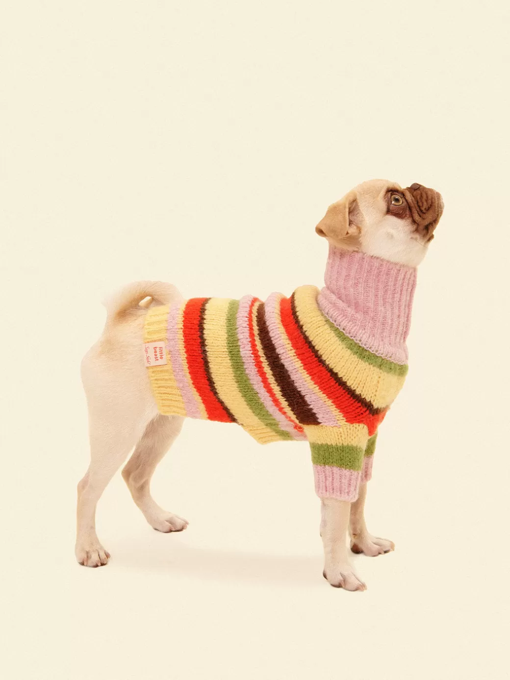 Best Lisa Says Gah Dog Sweater - Pink Stripe PinkStripe