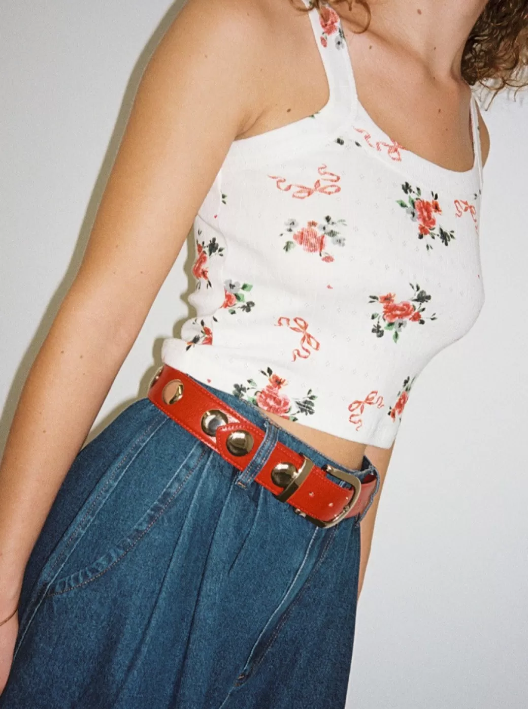 Online Lisa Says Gah Emery Grommet Belt - Scarlet