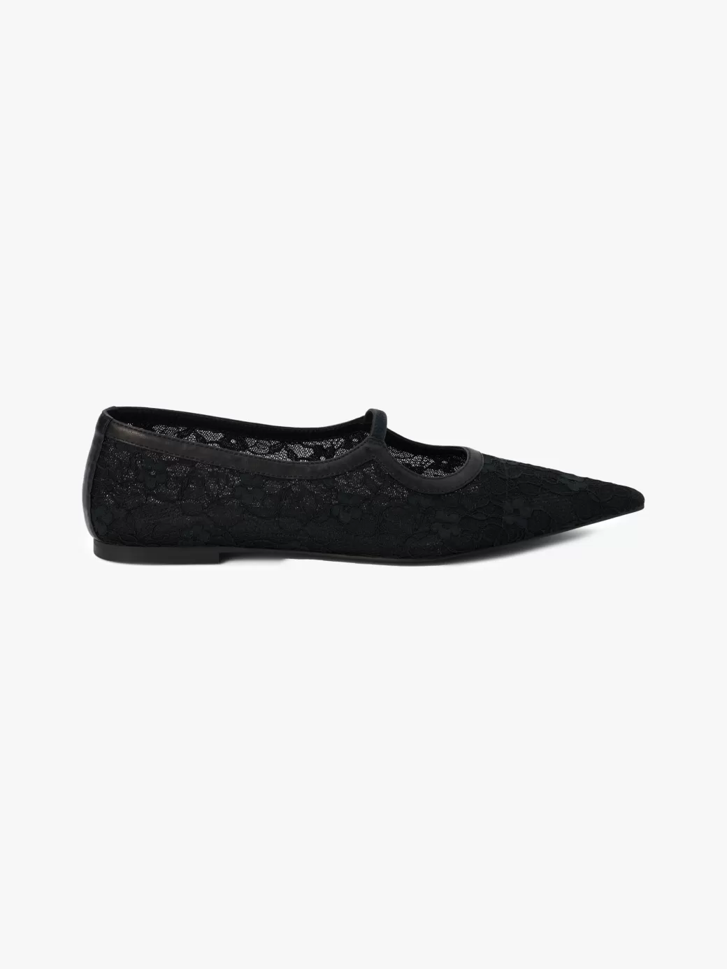 Discount Lisa Says Gah Fleur Lace Flat - Black