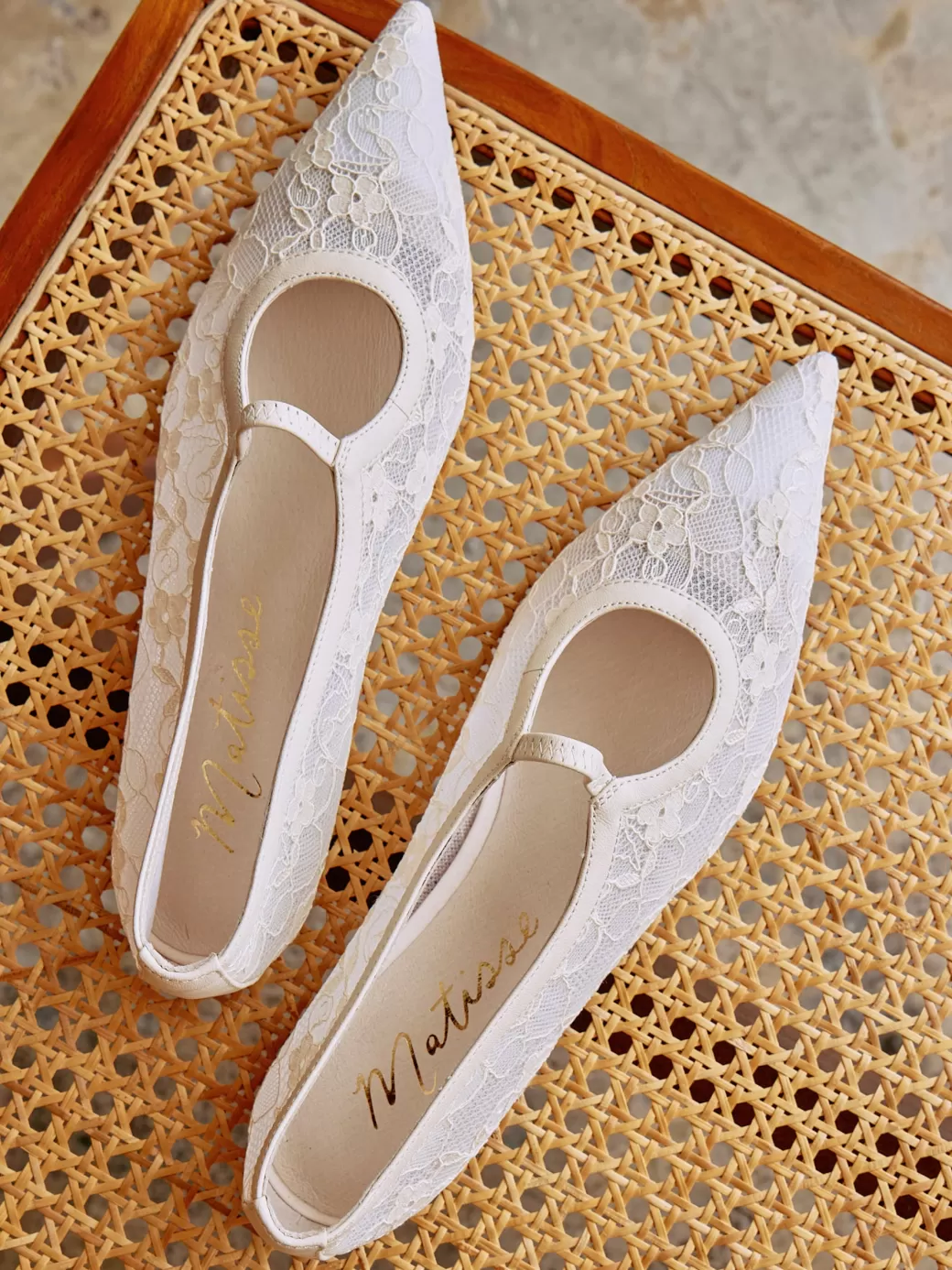 Flash Sale Lisa Says Gah Fleur Lace Flat - Ivory