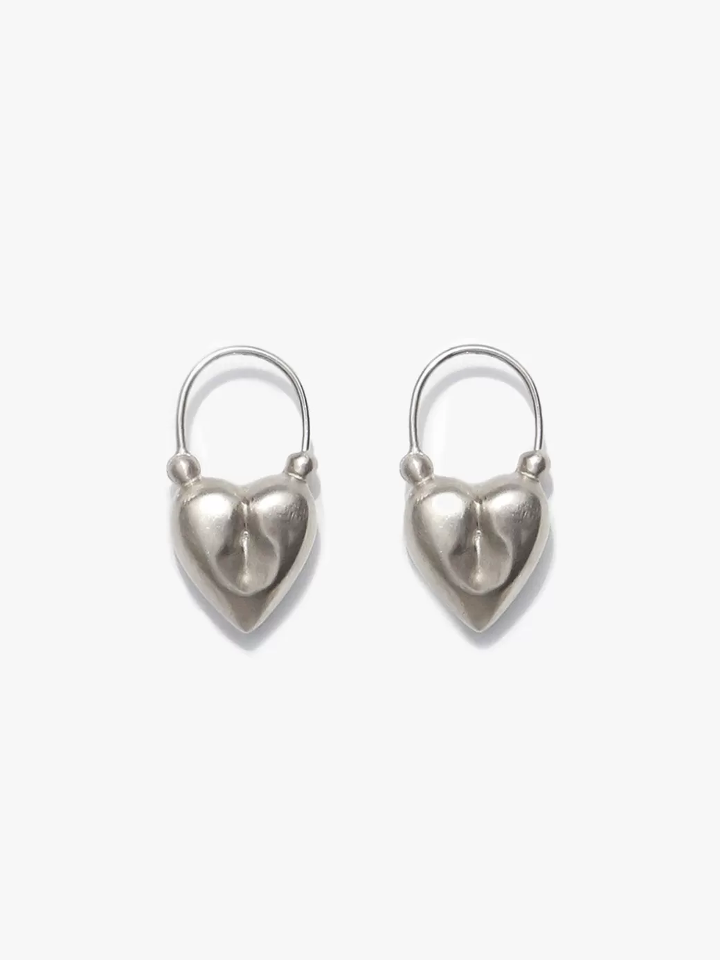 Clearance Lisa Says Gah Heart Earrings - Silver SLVR