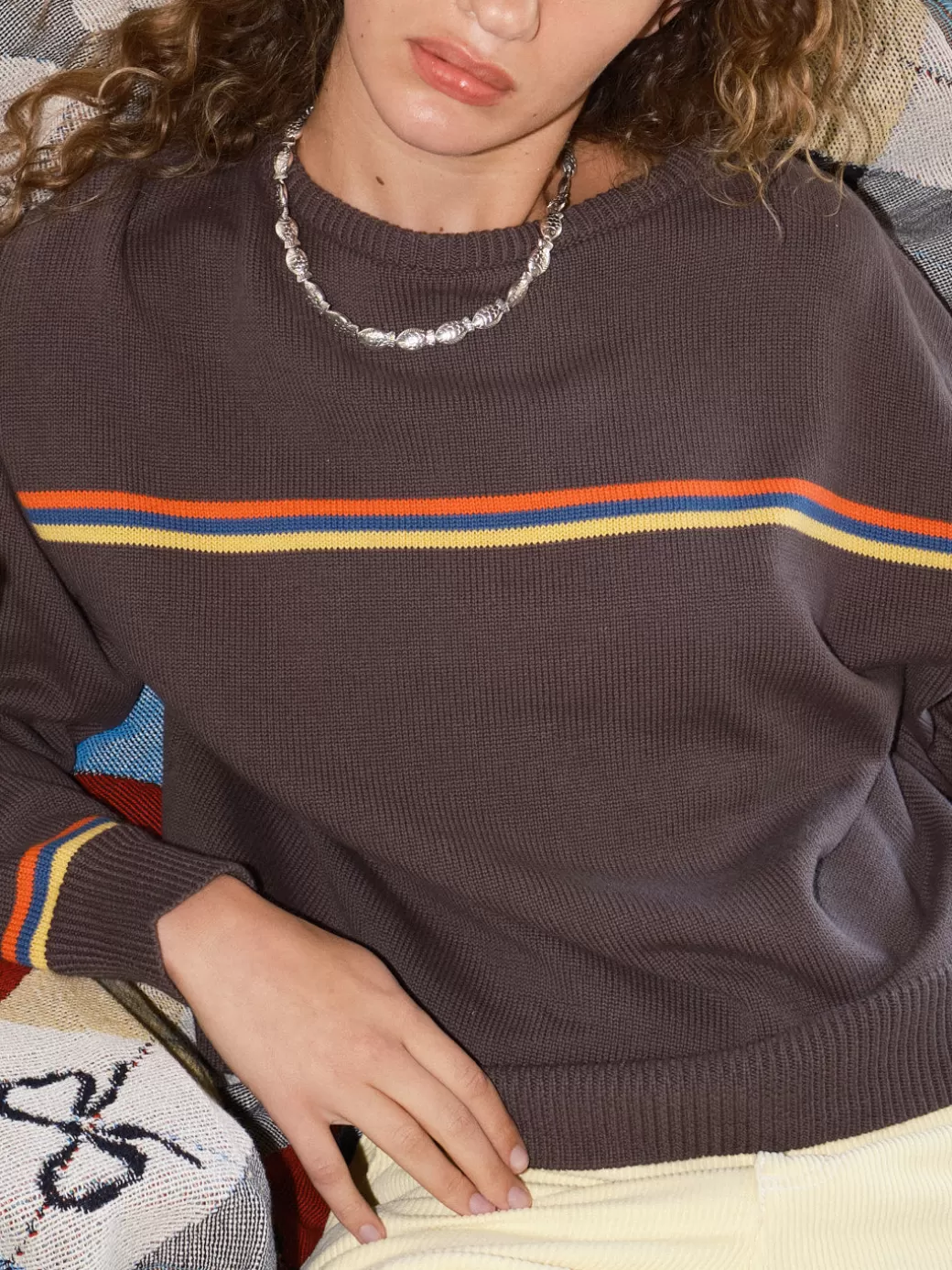 Outlet Lisa Says Gah "I Can't Believe it's Not Vintage" Crewneck - Athletic Stripe AthleticStripe