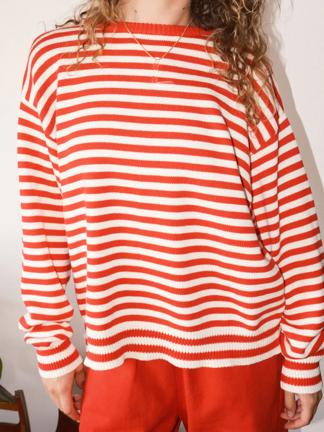 Fashion Lisa Says Gah "I Can't Believe it's Not Vintage" Crewneck - Red Stripe RedStripe