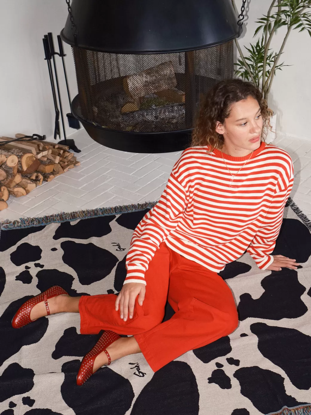 Fashion Lisa Says Gah "I Can't Believe it's Not Vintage" Crewneck - Red Stripe RedStripe