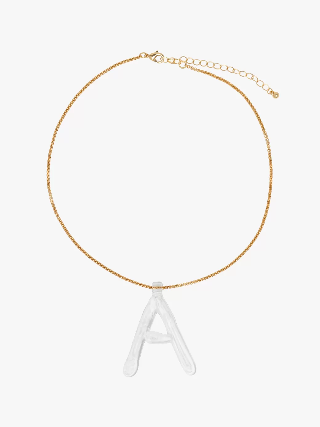 Cheap Lisa Says Gah Initial Necklace - Clear