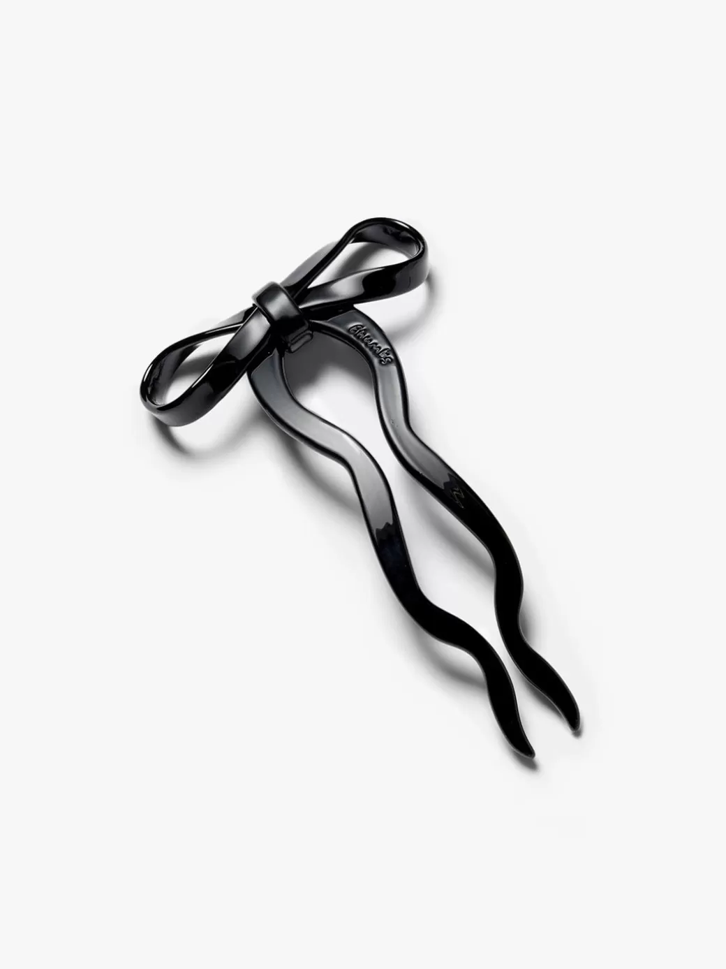 Cheap Lisa Says Gah Large Bow Hairpin - BLACK