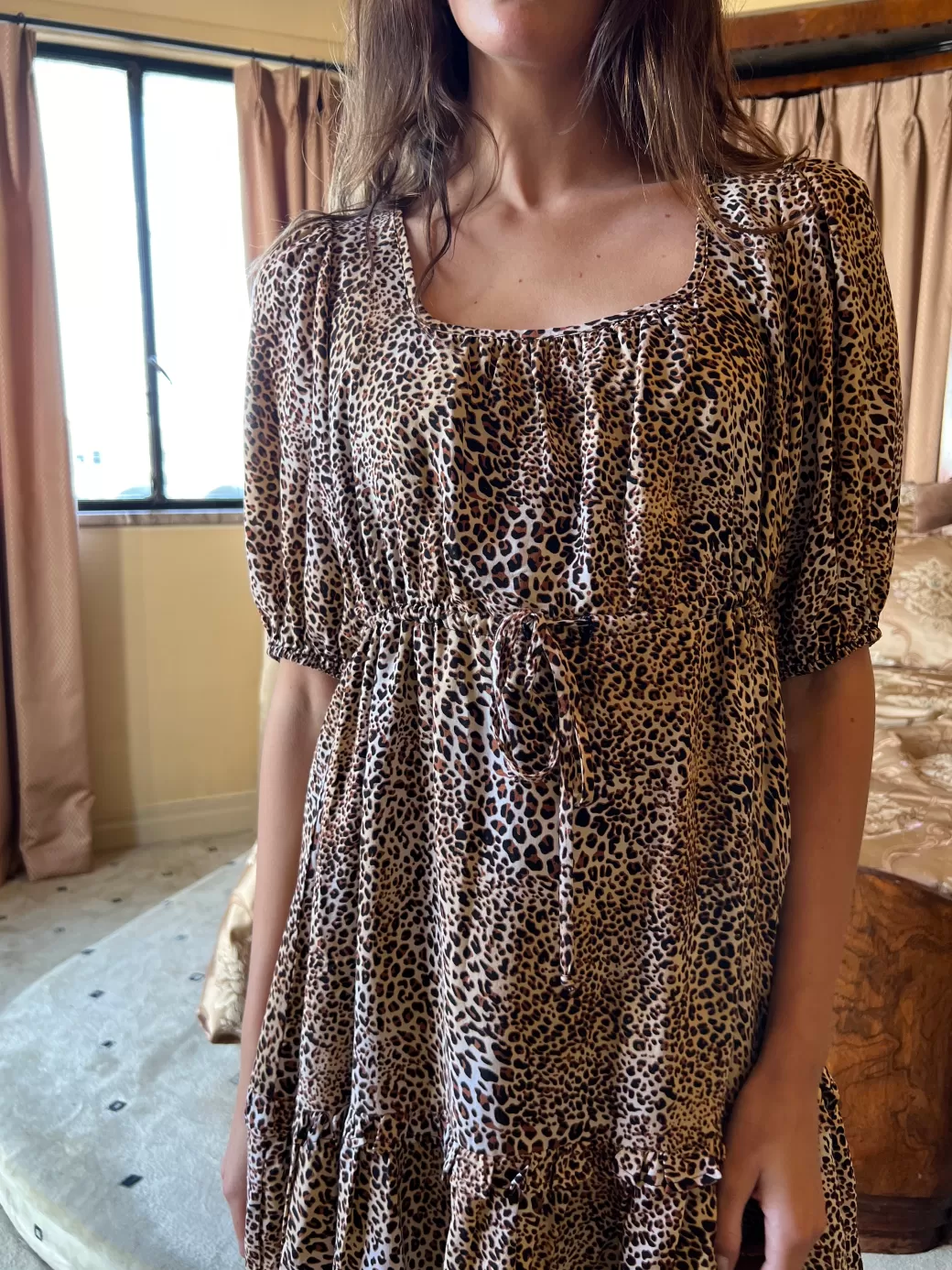 Hot Lisa Says Gah Leila Mini Dress - Leopard