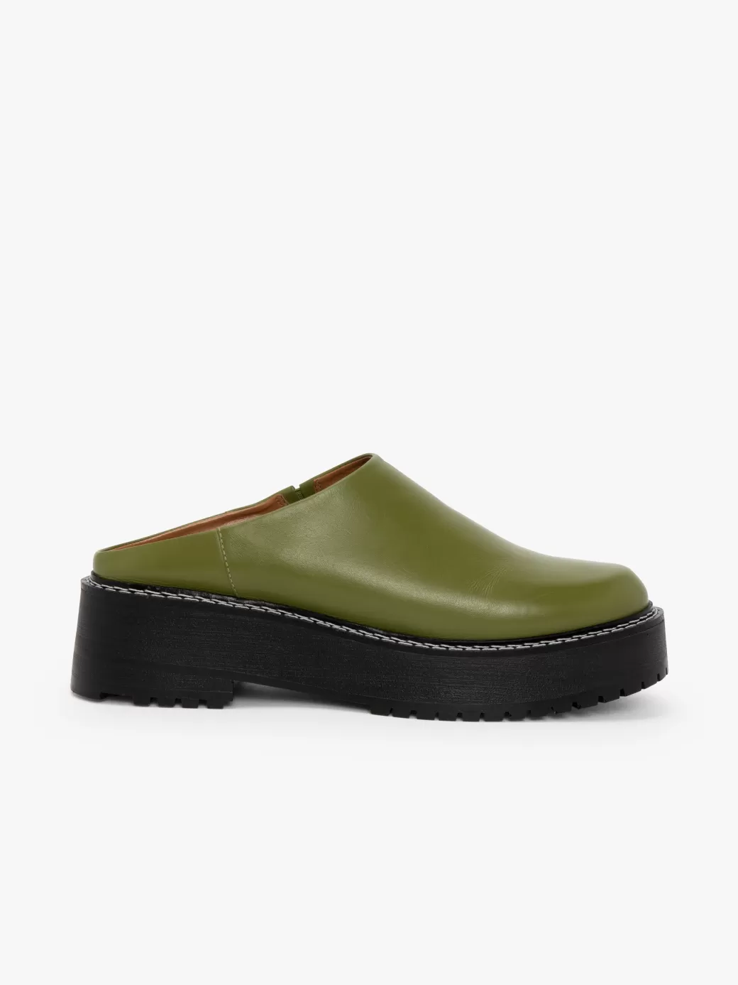 Store Lisa Says Gah Lena Chunky Mule - Olive