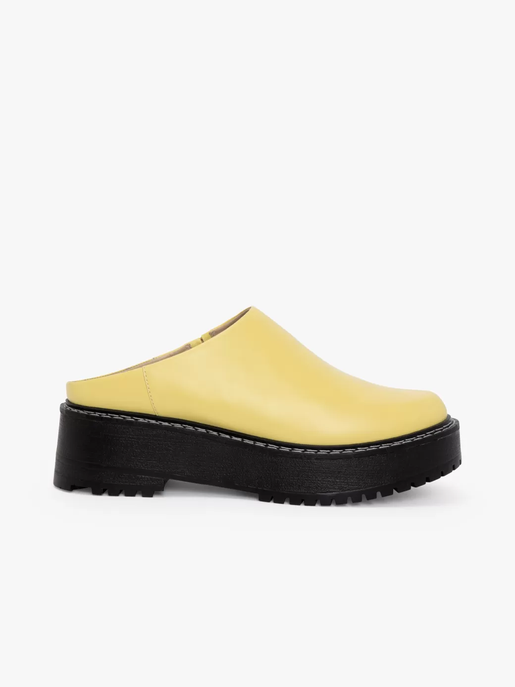 Cheap Lisa Says Gah Lena Chunky Mule - Yellow ButterYellow