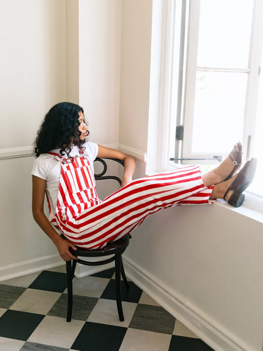 Flash Sale Lisa Says Gah Lucy Overall - Pomodoro Stripe PomodoroStripe