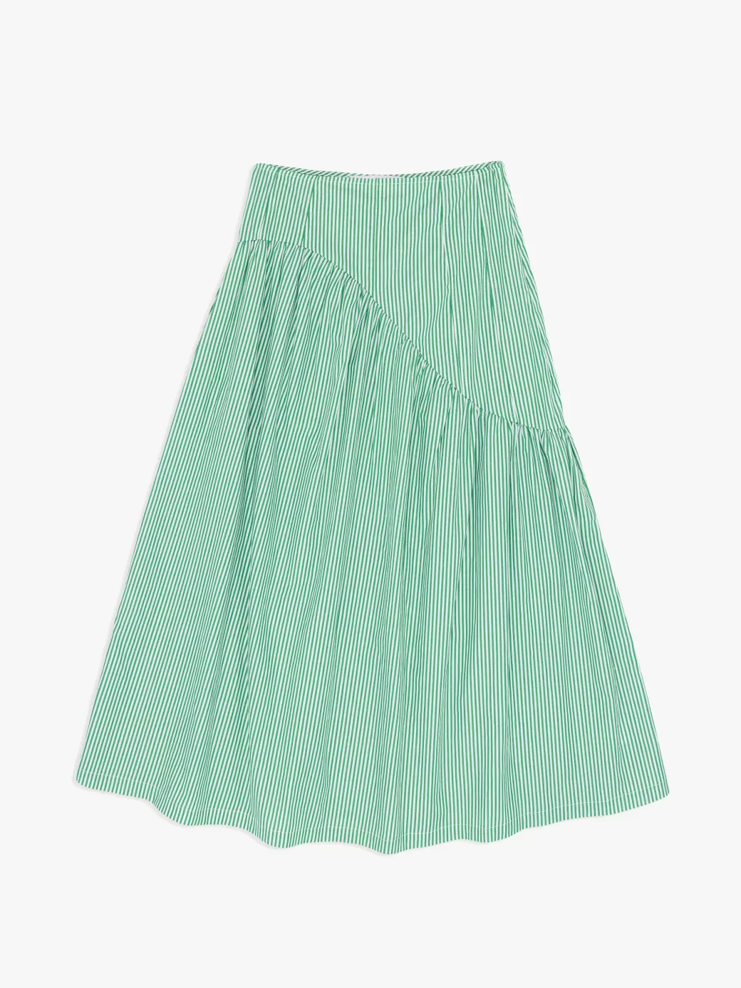 Online Lisa Says Gah Maeve Midi Skirt - Green Stripe GreenStripe