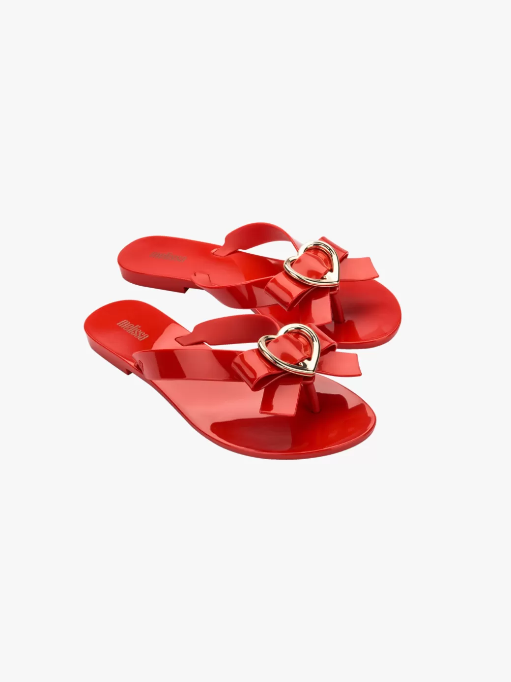 New Lisa Says Gah Melissa Harmonic Heart Sandal - Red