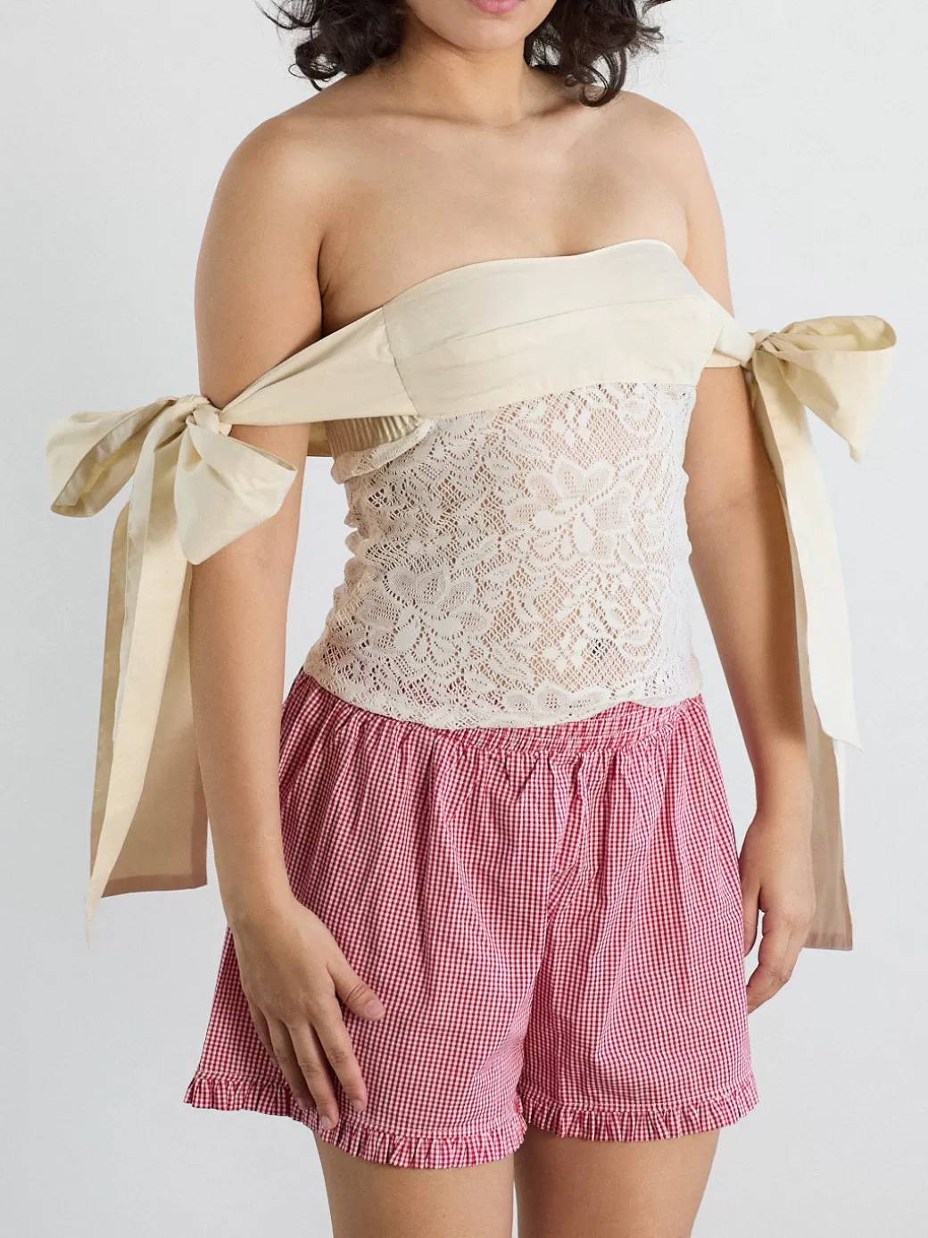 Shop Lisa Says Gah Open Wings Top - Ivory