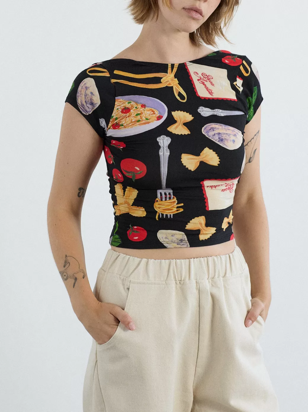 Fashion Lisa Says Gah Rowan Tee - Buon Appetito Black BuonAppetitoBlack