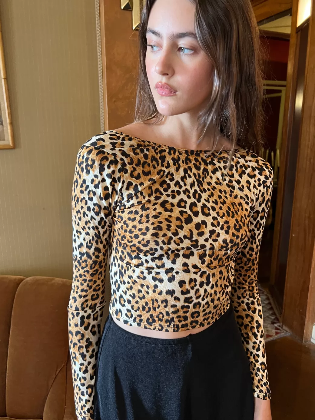 Best Sale Lisa Says Gah Rowan Top - Leopard