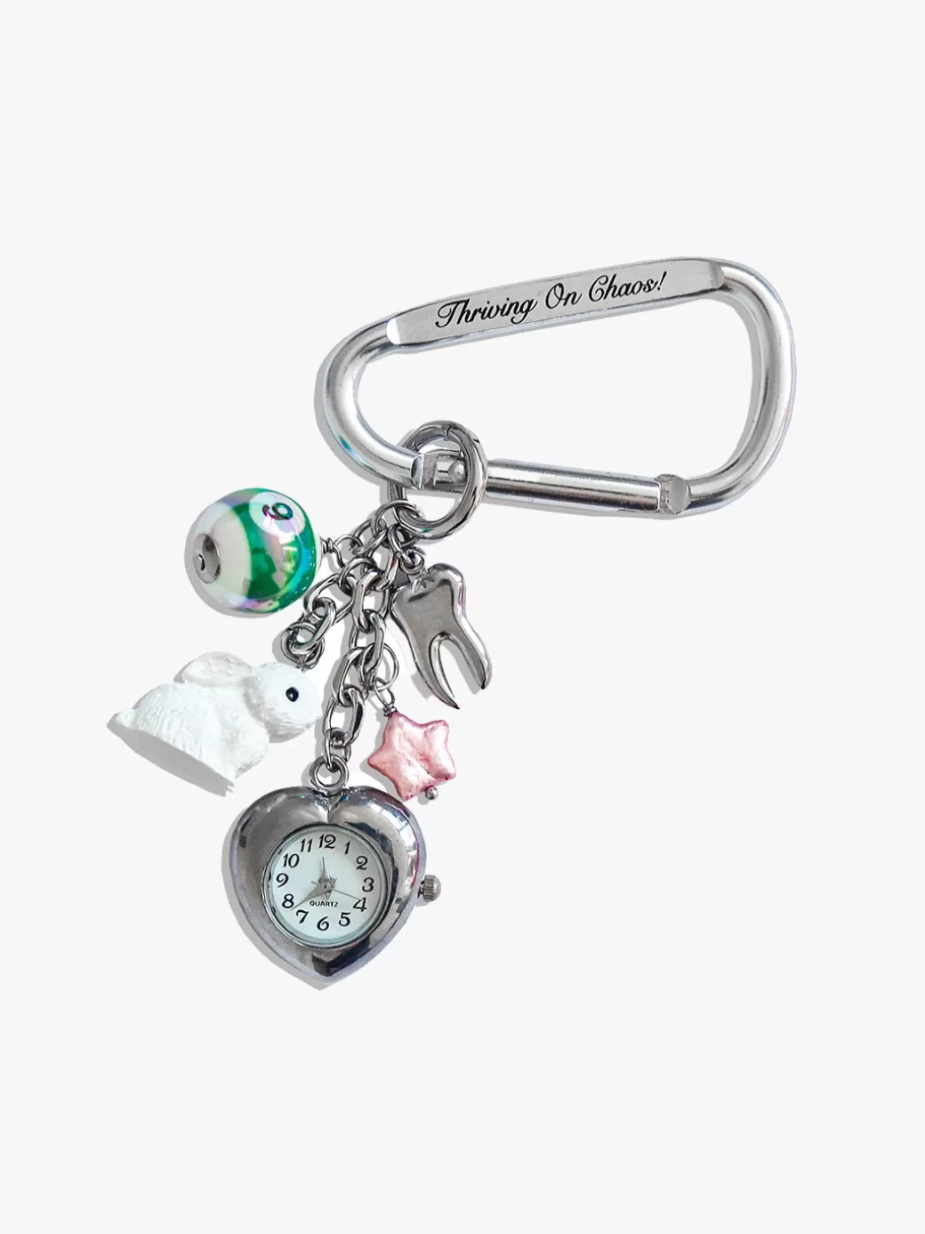 Fashion Lisa Says Gah Thriving on Chaos Charms Carabiner - Silver