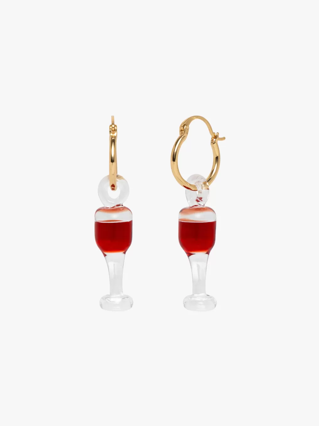 Store Lisa Says Gah Wineglass Hoops - Merlot